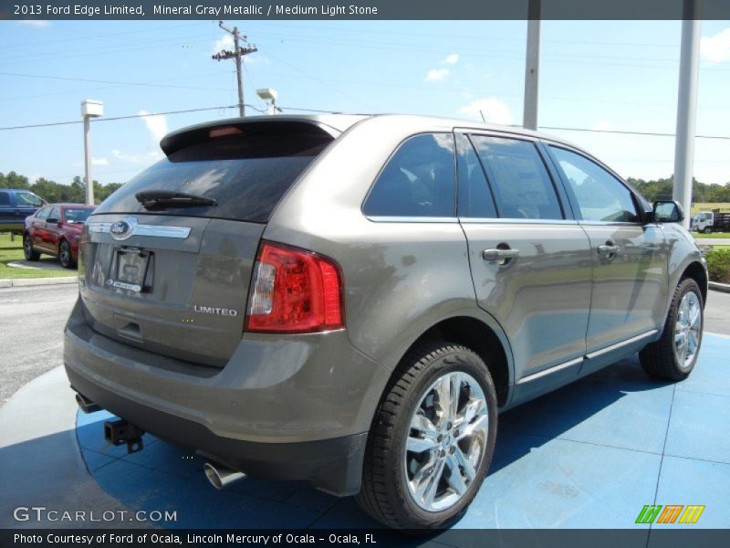 Mineral Gray Metallic / Medium Light Stone 2013 Ford Edge Limited