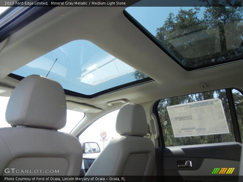 Mineral Gray Metallic / Medium Light Stone 2013 Ford Edge Limited