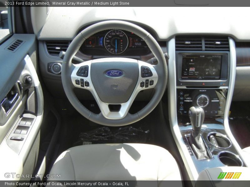 Mineral Gray Metallic / Medium Light Stone 2013 Ford Edge Limited