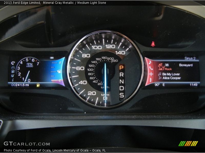 Mineral Gray Metallic / Medium Light Stone 2013 Ford Edge Limited