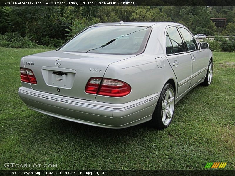 Brilliant Silver Metallic / Charcoal 2000 Mercedes-Benz E 430 4Matic Sedan