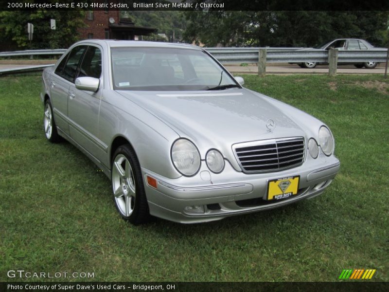 Brilliant Silver Metallic / Charcoal 2000 Mercedes-Benz E 430 4Matic Sedan