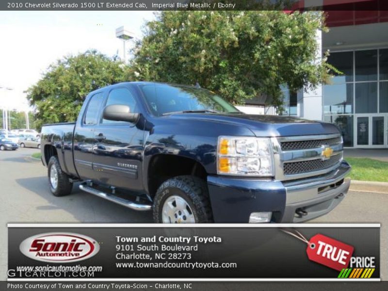 Imperial Blue Metallic / Ebony 2010 Chevrolet Silverado 1500 LT Extended Cab