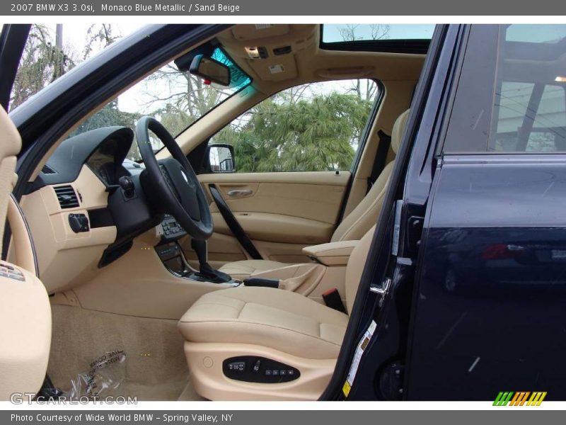 Monaco Blue Metallic / Sand Beige 2007 BMW X3 3.0si