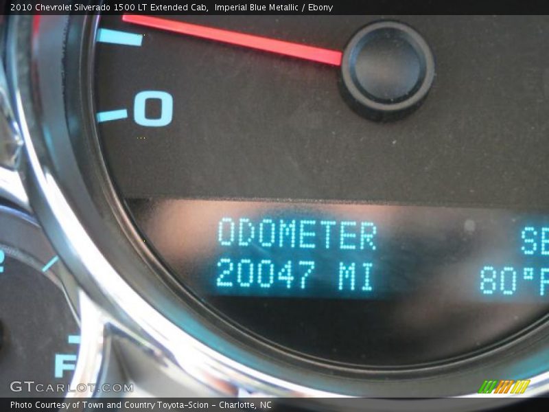 Imperial Blue Metallic / Ebony 2010 Chevrolet Silverado 1500 LT Extended Cab