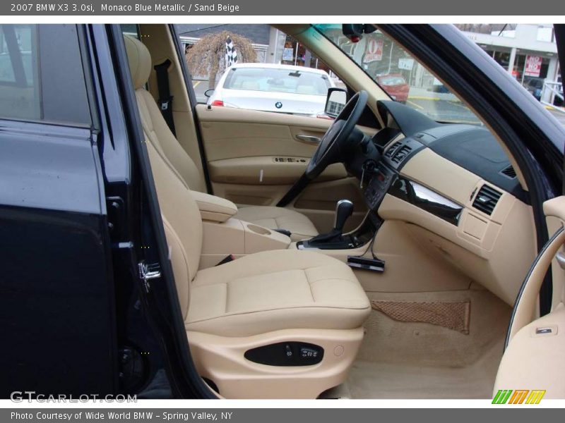Monaco Blue Metallic / Sand Beige 2007 BMW X3 3.0si