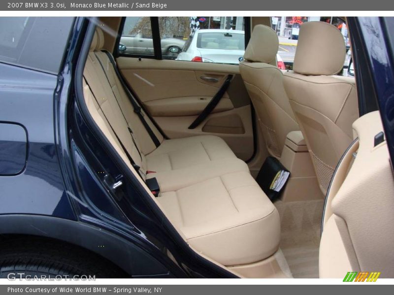 Monaco Blue Metallic / Sand Beige 2007 BMW X3 3.0si