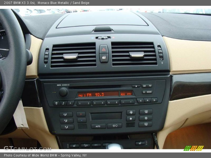 Monaco Blue Metallic / Sand Beige 2007 BMW X3 3.0si