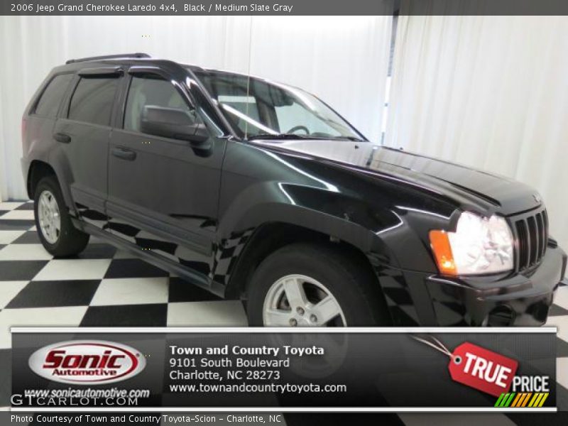 Black / Medium Slate Gray 2006 Jeep Grand Cherokee Laredo 4x4