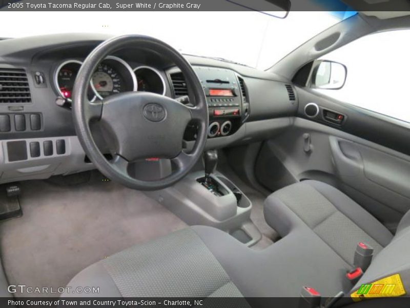 Super White / Graphite Gray 2005 Toyota Tacoma Regular Cab