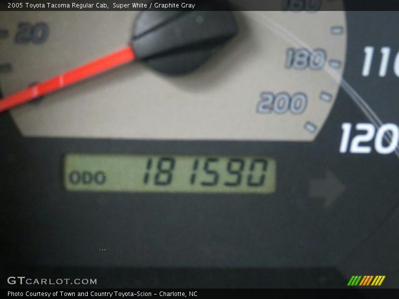 Super White / Graphite Gray 2005 Toyota Tacoma Regular Cab