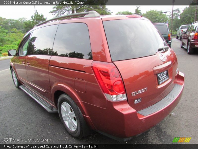 Autumn Red Metallic / Gray 2005 Nissan Quest 3.5 SL