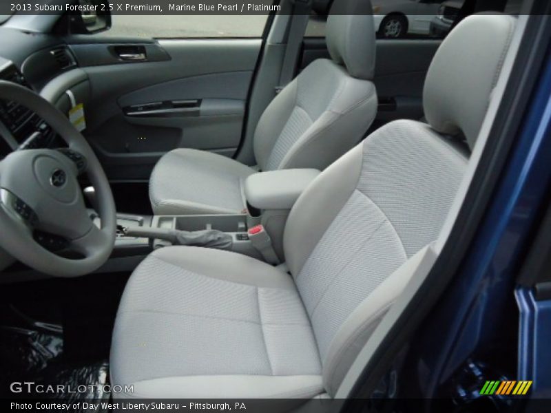 Marine Blue Pearl / Platinum 2013 Subaru Forester 2.5 X Premium