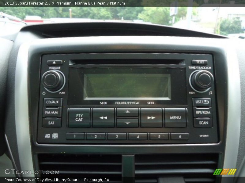 Marine Blue Pearl / Platinum 2013 Subaru Forester 2.5 X Premium