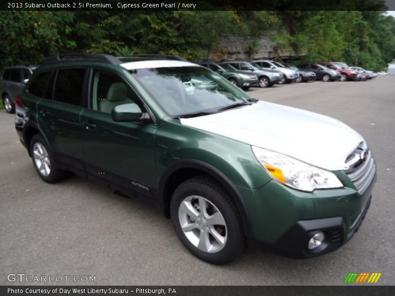 Cypress Green Pearl / Ivory 2013 Subaru Outback 2.5i Premium