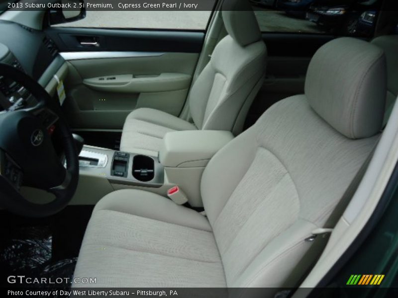 Cypress Green Pearl / Ivory 2013 Subaru Outback 2.5i Premium