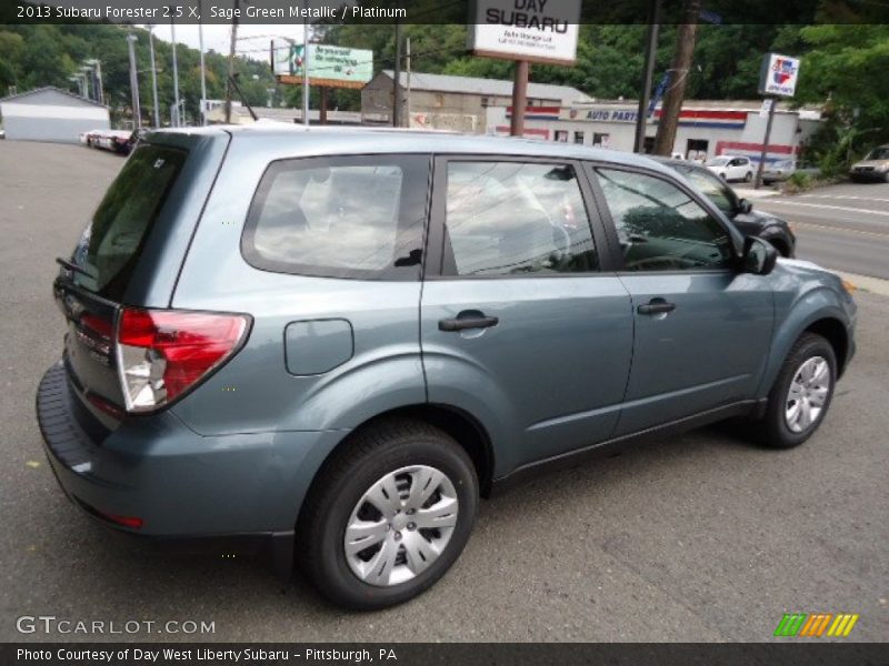 Sage Green Metallic / Platinum 2013 Subaru Forester 2.5 X
