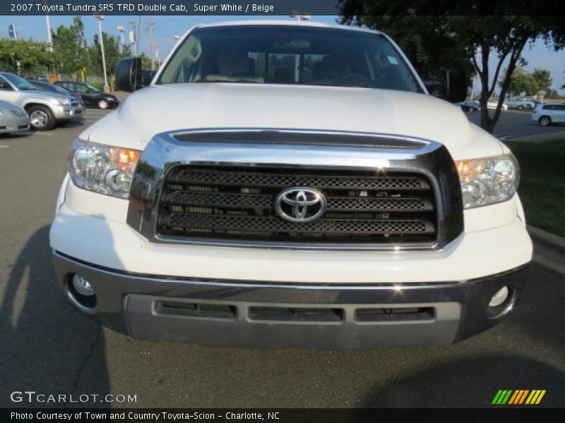 Super White / Beige 2007 Toyota Tundra SR5 TRD Double Cab