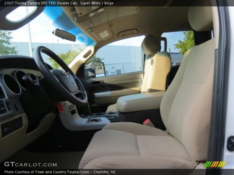 Super White / Beige 2007 Toyota Tundra SR5 TRD Double Cab