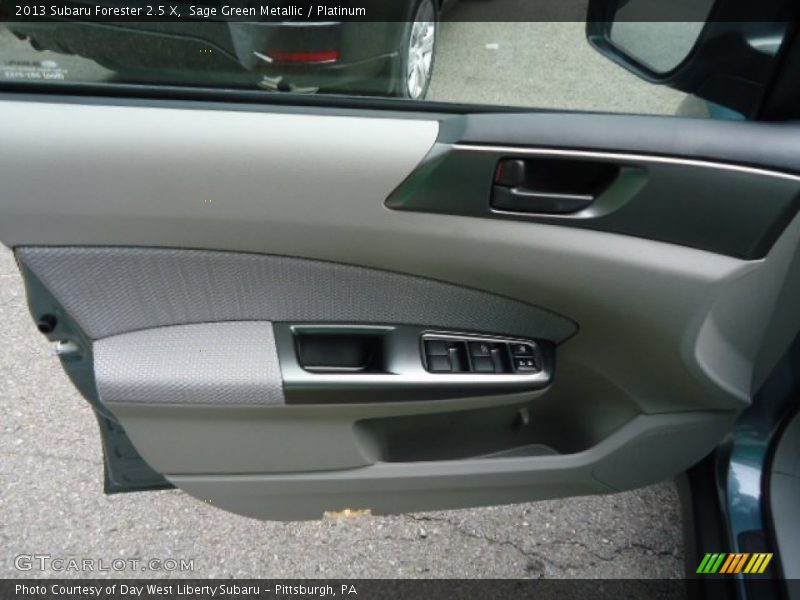 Sage Green Metallic / Platinum 2013 Subaru Forester 2.5 X