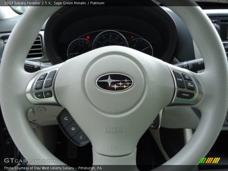 Sage Green Metallic / Platinum 2013 Subaru Forester 2.5 X