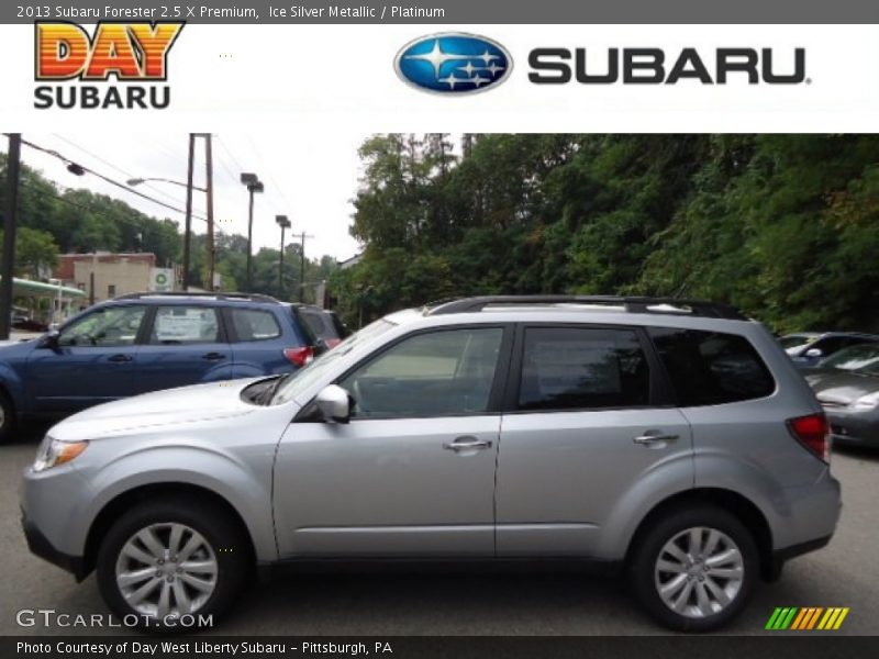 Ice Silver Metallic / Platinum 2013 Subaru Forester 2.5 X Premium