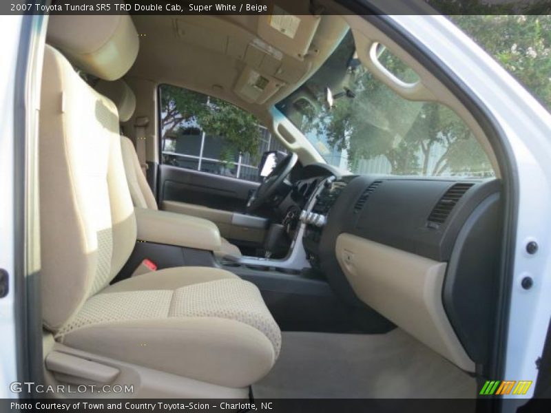 Super White / Beige 2007 Toyota Tundra SR5 TRD Double Cab