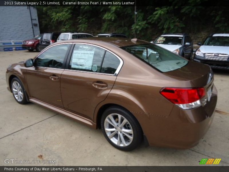 Caramel Bronze Pearl / Warm Ivory Leather 2013 Subaru Legacy 2.5i Limited