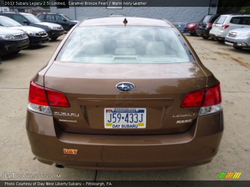 Caramel Bronze Pearl / Warm Ivory Leather 2013 Subaru Legacy 2.5i Limited
