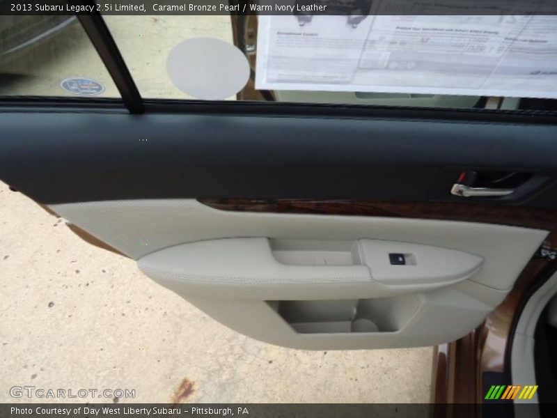 Caramel Bronze Pearl / Warm Ivory Leather 2013 Subaru Legacy 2.5i Limited
