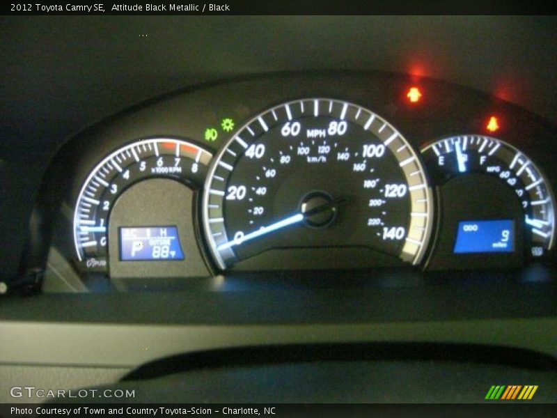 Attitude Black Metallic / Black 2012 Toyota Camry SE