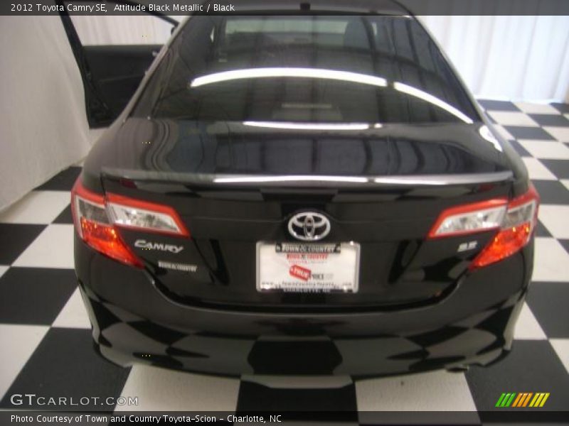 Attitude Black Metallic / Black 2012 Toyota Camry SE