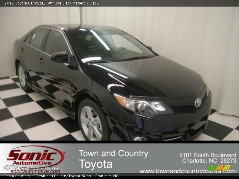 Attitude Black Metallic / Black 2012 Toyota Camry SE