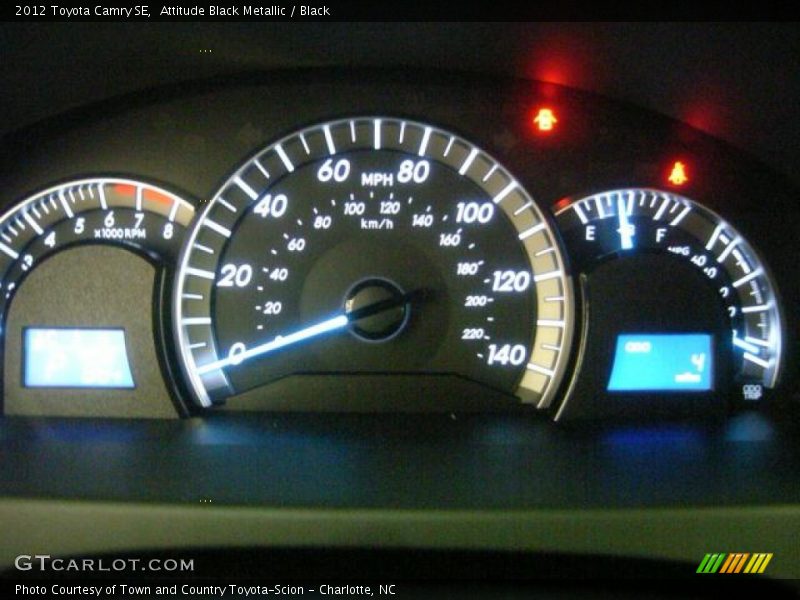 Attitude Black Metallic / Black 2012 Toyota Camry SE