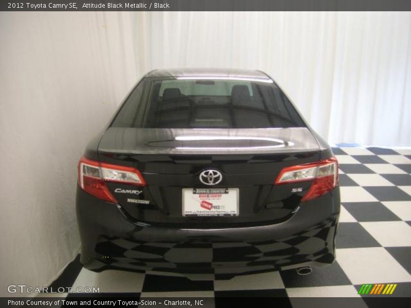 Attitude Black Metallic / Black 2012 Toyota Camry SE