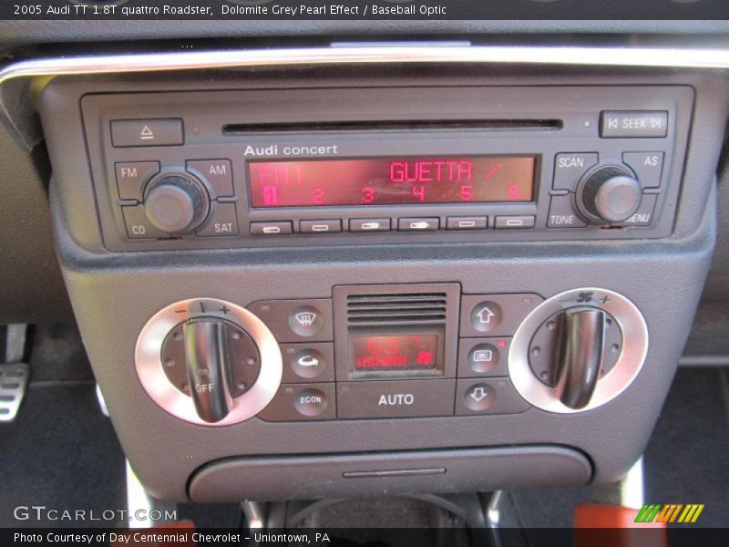 Controls of 2005 TT 1.8T quattro Roadster