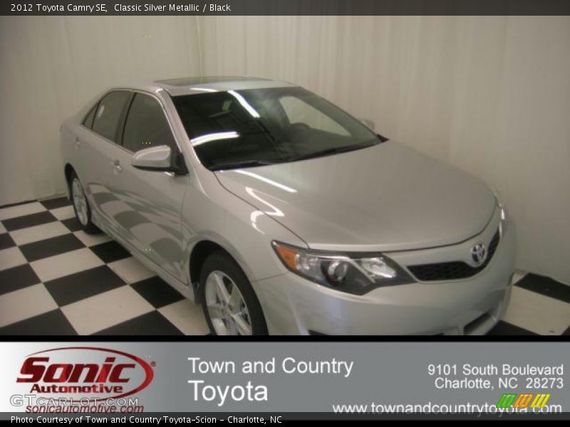 Classic Silver Metallic / Black 2012 Toyota Camry SE