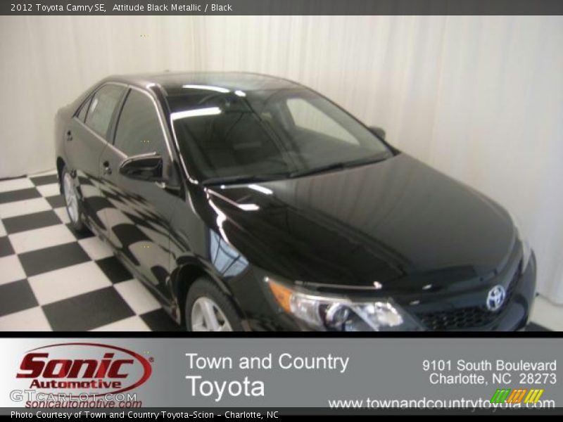 Attitude Black Metallic / Black 2012 Toyota Camry SE