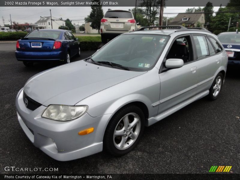 Sunlight Silver Metallic / Off Black 2002 Mazda Protege 5 Wagon