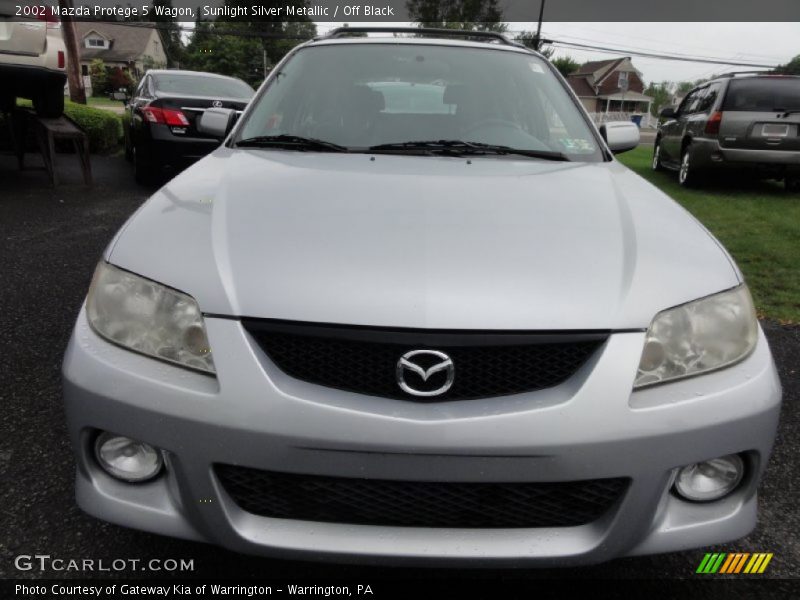 Sunlight Silver Metallic / Off Black 2002 Mazda Protege 5 Wagon