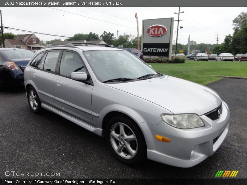 Sunlight Silver Metallic / Off Black 2002 Mazda Protege 5 Wagon