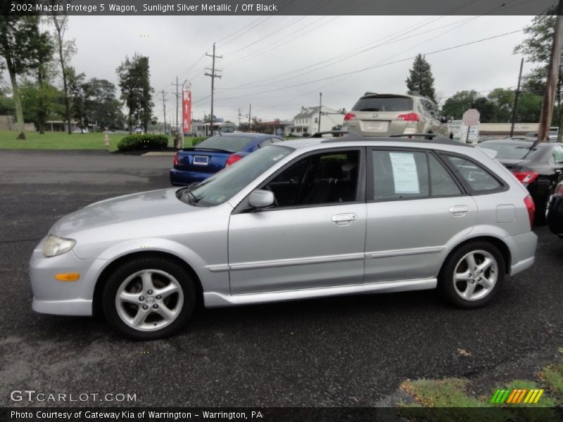 Sunlight Silver Metallic / Off Black 2002 Mazda Protege 5 Wagon