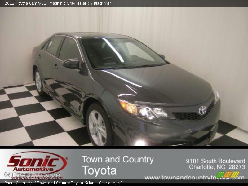 Magnetic Gray Metallic / Black/Ash 2012 Toyota Camry SE