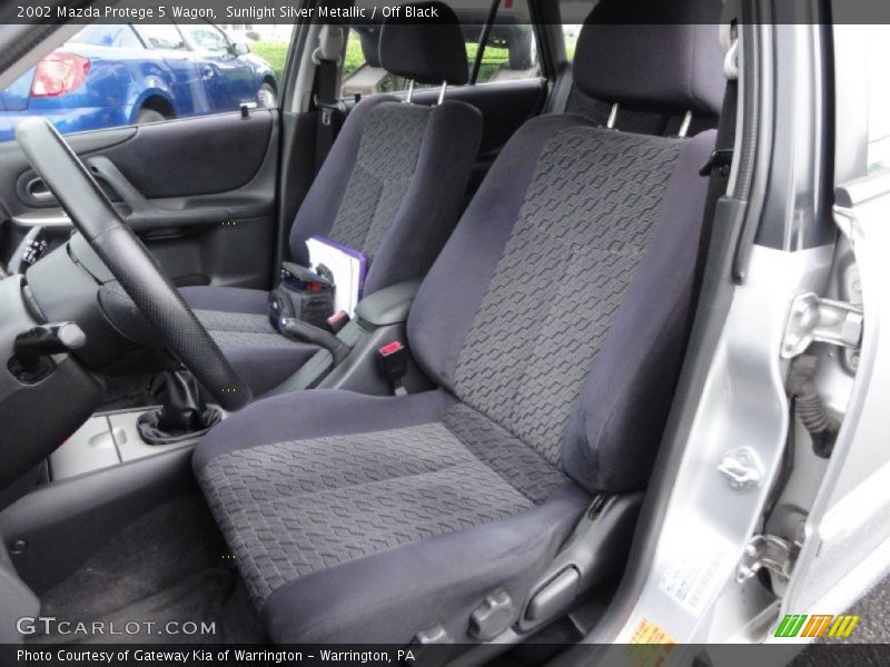 Sunlight Silver Metallic / Off Black 2002 Mazda Protege 5 Wagon