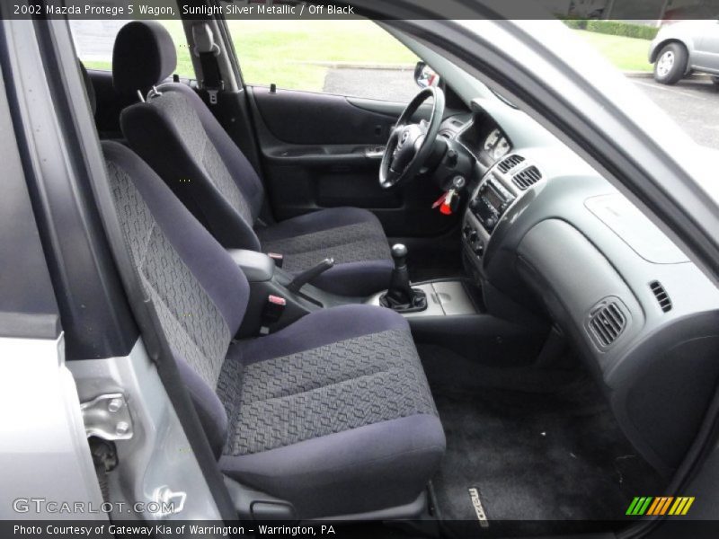 Sunlight Silver Metallic / Off Black 2002 Mazda Protege 5 Wagon