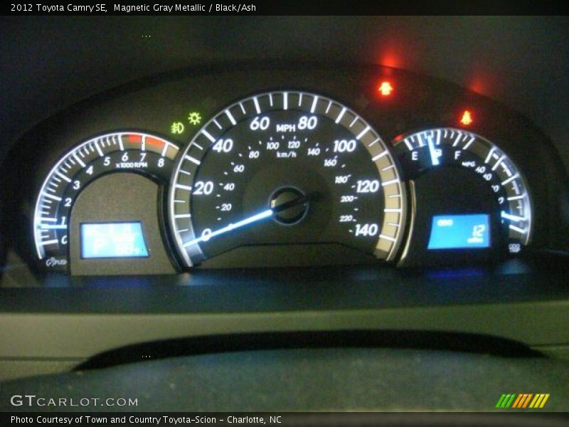 Magnetic Gray Metallic / Black/Ash 2012 Toyota Camry SE