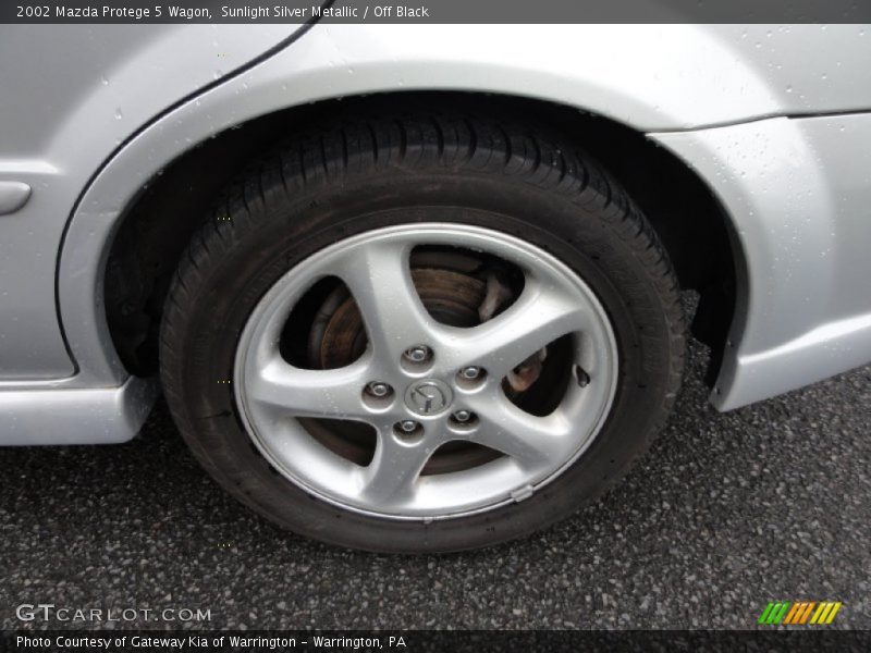 Sunlight Silver Metallic / Off Black 2002 Mazda Protege 5 Wagon