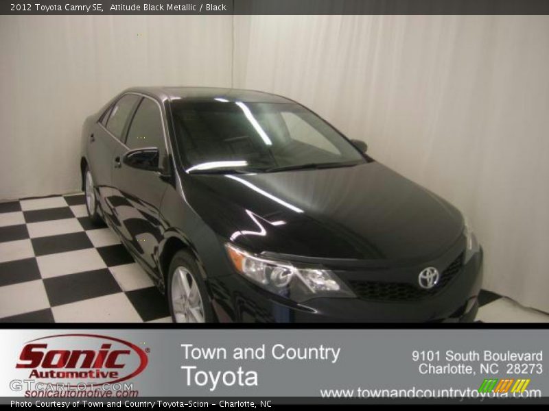 Attitude Black Metallic / Black 2012 Toyota Camry SE