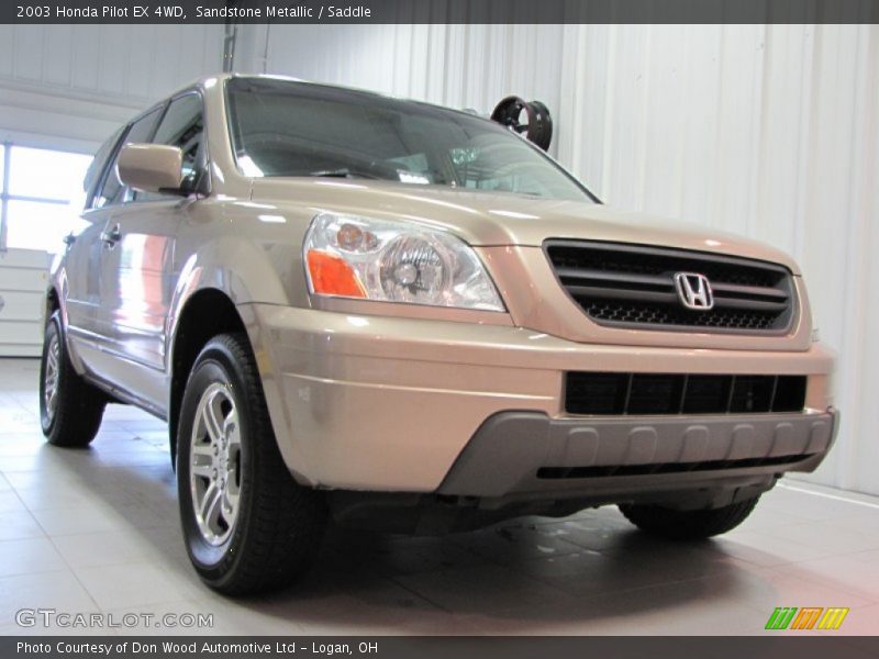 Sandstone Metallic / Saddle 2003 Honda Pilot EX 4WD