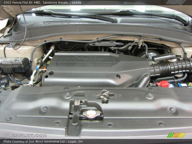 Sandstone Metallic / Saddle 2003 Honda Pilot EX 4WD